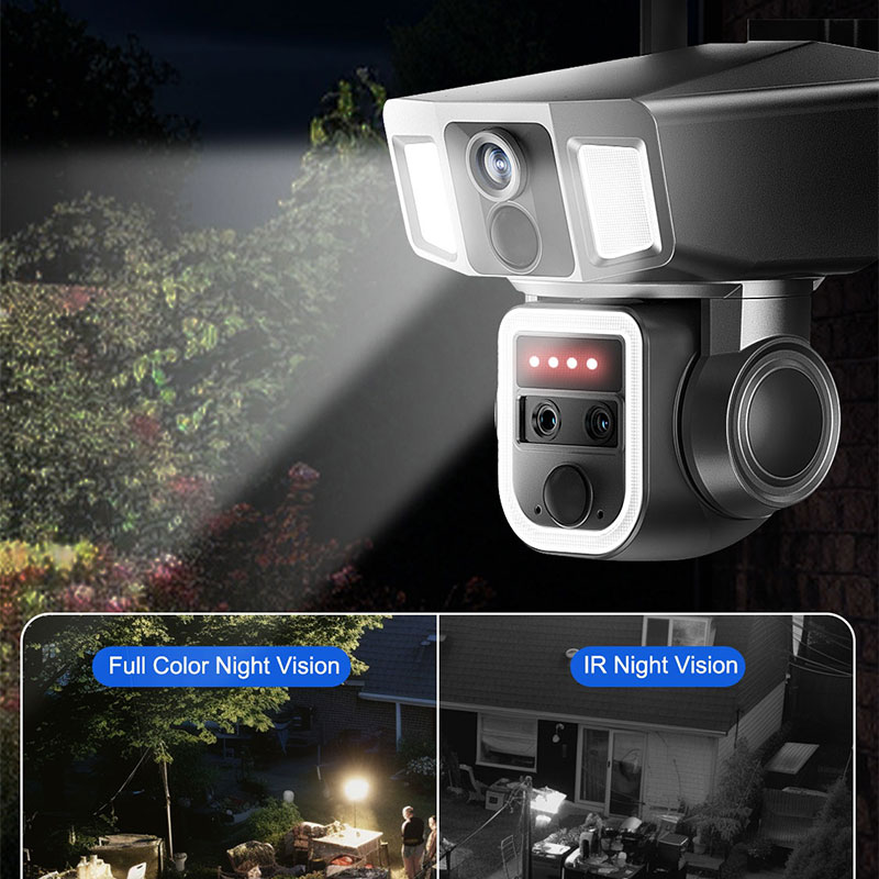 6MP drievoudige lens 10x zoom  - Home Security Flood Lights recensie en prijs