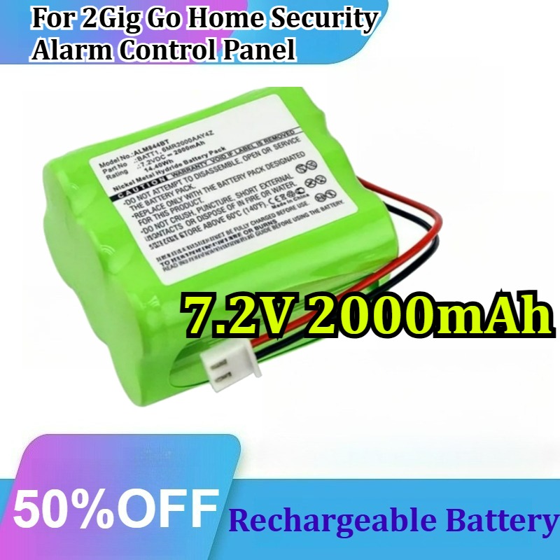 7.2V 2000mAh Ni-MH voor 2Gig G - Home Security Battery Replacement recensie en prijs